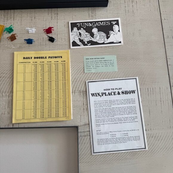 Rare, vintage 1966 Win, Place & Show A 3M Sports Game (Mint!) - Picture 11 of 15